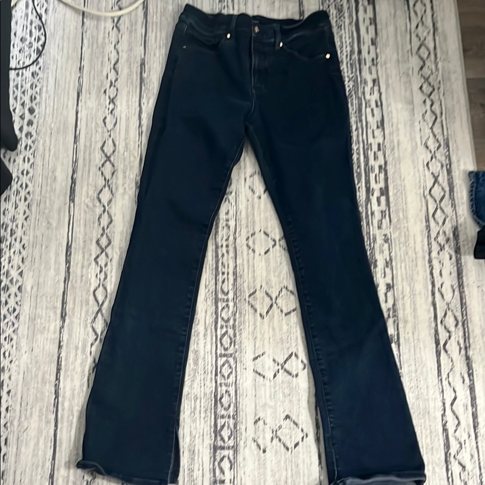 Express Black Boot Cut Jeans with Elegant Flare